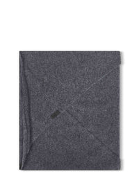 BRUNELLO CUCINELLI Brunello Cucinelli Women Lead Grey Cashmere Scarf With Monili