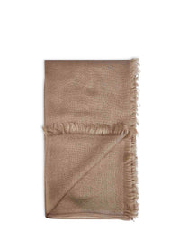 Brunello Cucinelli Women Brown Cashmere And Silk Scarf