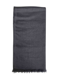 Brunello Cucinelli Women Lead Grey Cashmere And Silk Scarf