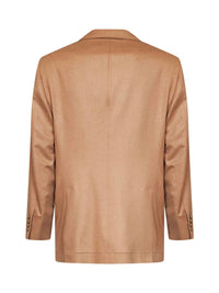 Brunello Cucinelli Men Camel Camel Hair Tailor One-And-A-Half-Breasted Jacket