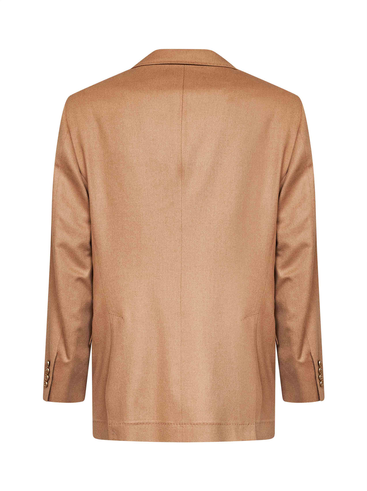 Brunello Cucinelli Men Camel Camel Hair Tailor One-And-A-Half-Breasted Jacket