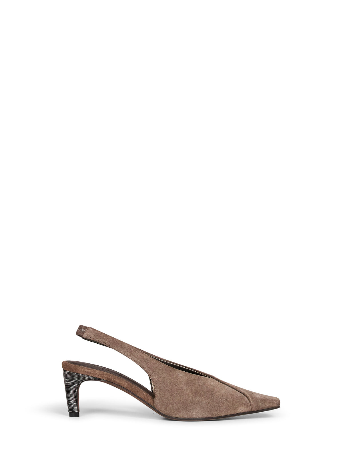 BRUNELLO CUCINELLI Brunello Cucinelli Women Bark Suede City Slingback Slingback Pumps