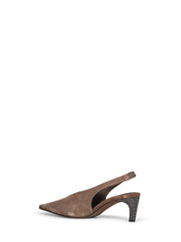 BRUNELLO CUCINELLI Brunello Cucinelli Women Bark Suede City Slingback Slingback Pumps