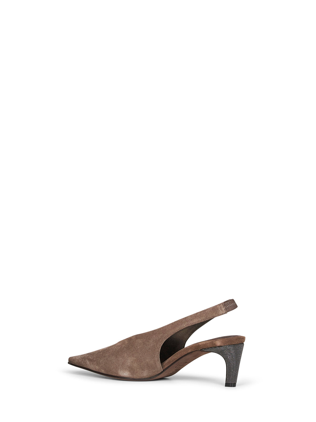 BRUNELLO CUCINELLI Brunello Cucinelli Women Bark Suede City Slingback Slingback Pumps