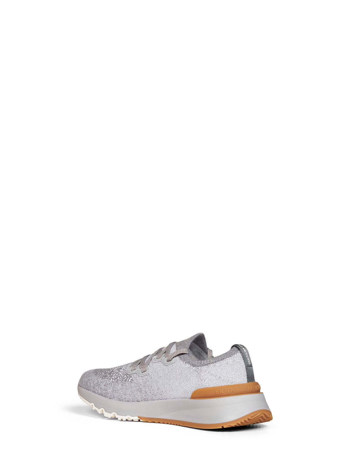 Brunello Cucinelli Men Grey Chiné Knit Runners