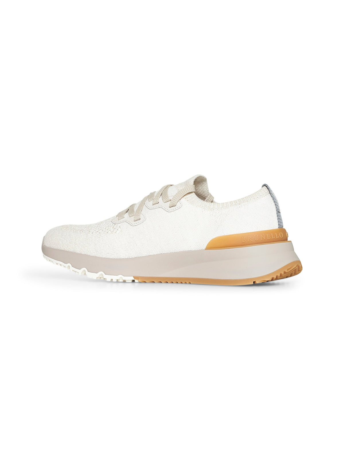 BRUNELLO CUCINELLI Brunello Cucinelli Men Ivory Chiné Knit Runners