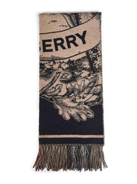 BURBERRY Burberry Women Archive Beige Gallant Knight Cashmere Scarf