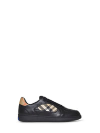 BURBERRY Burberry Men Terrace Sneakers In Black Leather