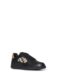 BURBERRY Burberry Men Terrace Sneakers In Black Leather