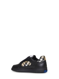 BURBERRY Burberry Men Terrace Sneakers In Black Leather