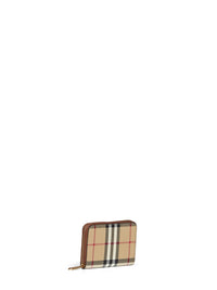 Burberry Women Archive Beige Check Zipped Small Wallet