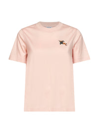 Burberry Women Pink Cotton T-Shirt With Knight Check