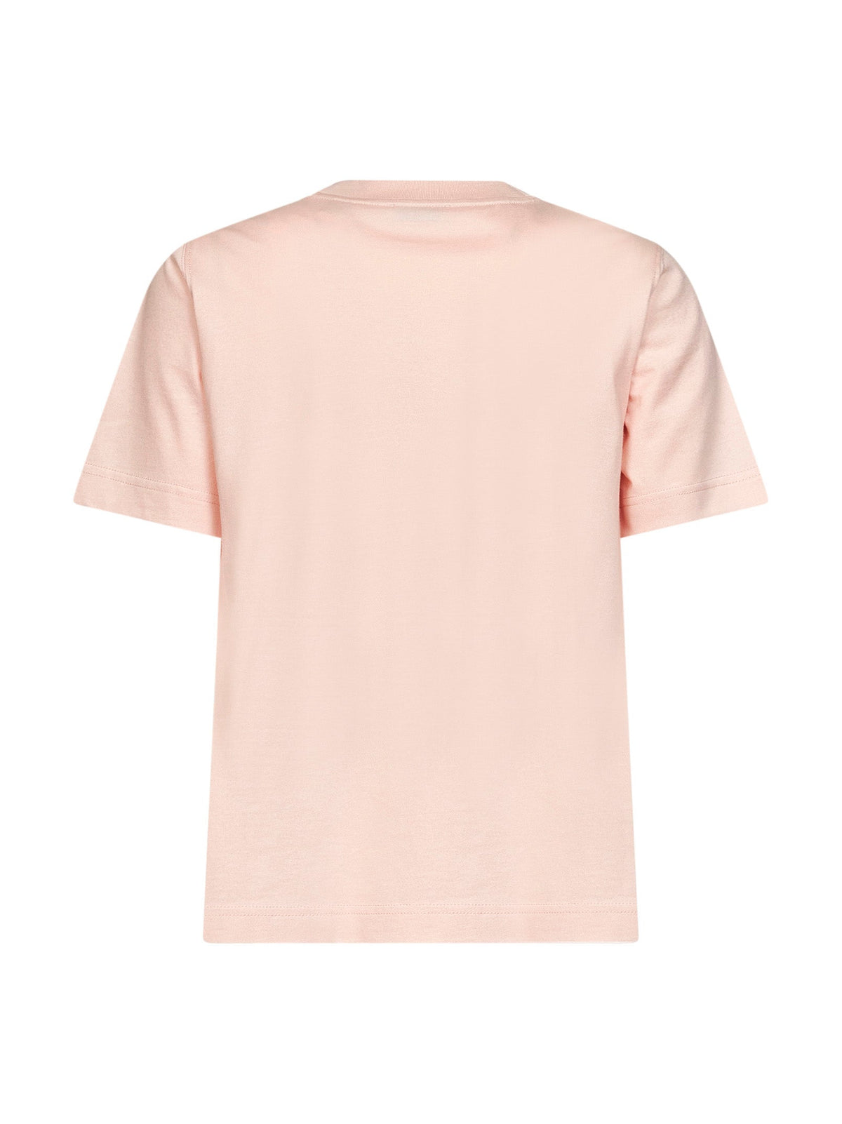 Burberry Women Pink Cotton T-Shirt With Knight Check