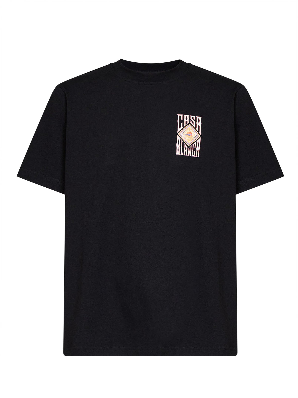 CASABLANCA Casablanca Men Black Jersey Hermons Mirage Printed T-Shirt