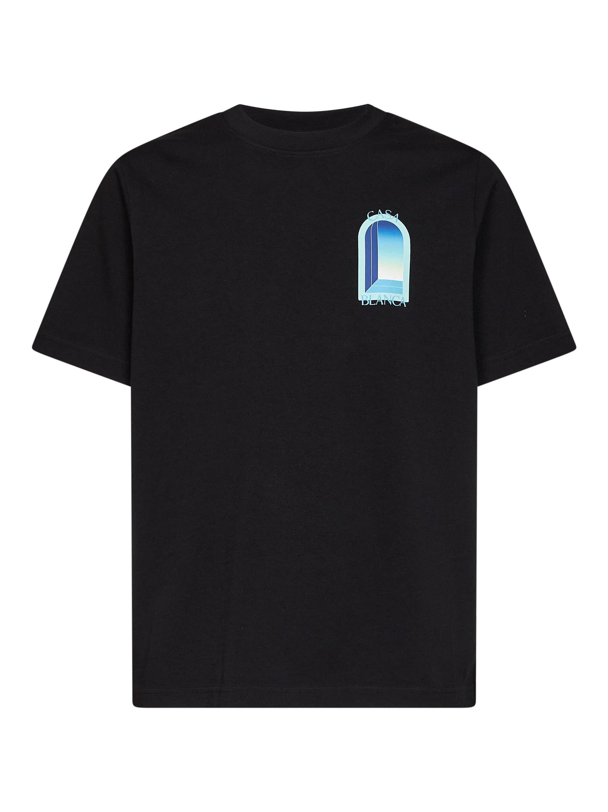 Casablanca Men Black Cotton Jersey Gradient L'arche T-Shirt