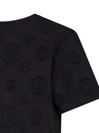 Casablanca Men Black Jersey Applique Monogram Oversized T-Shirt