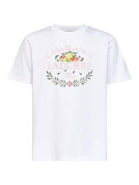 Casablanca Men White Cotton Jersey Laduree X Casablanca T-Shirt