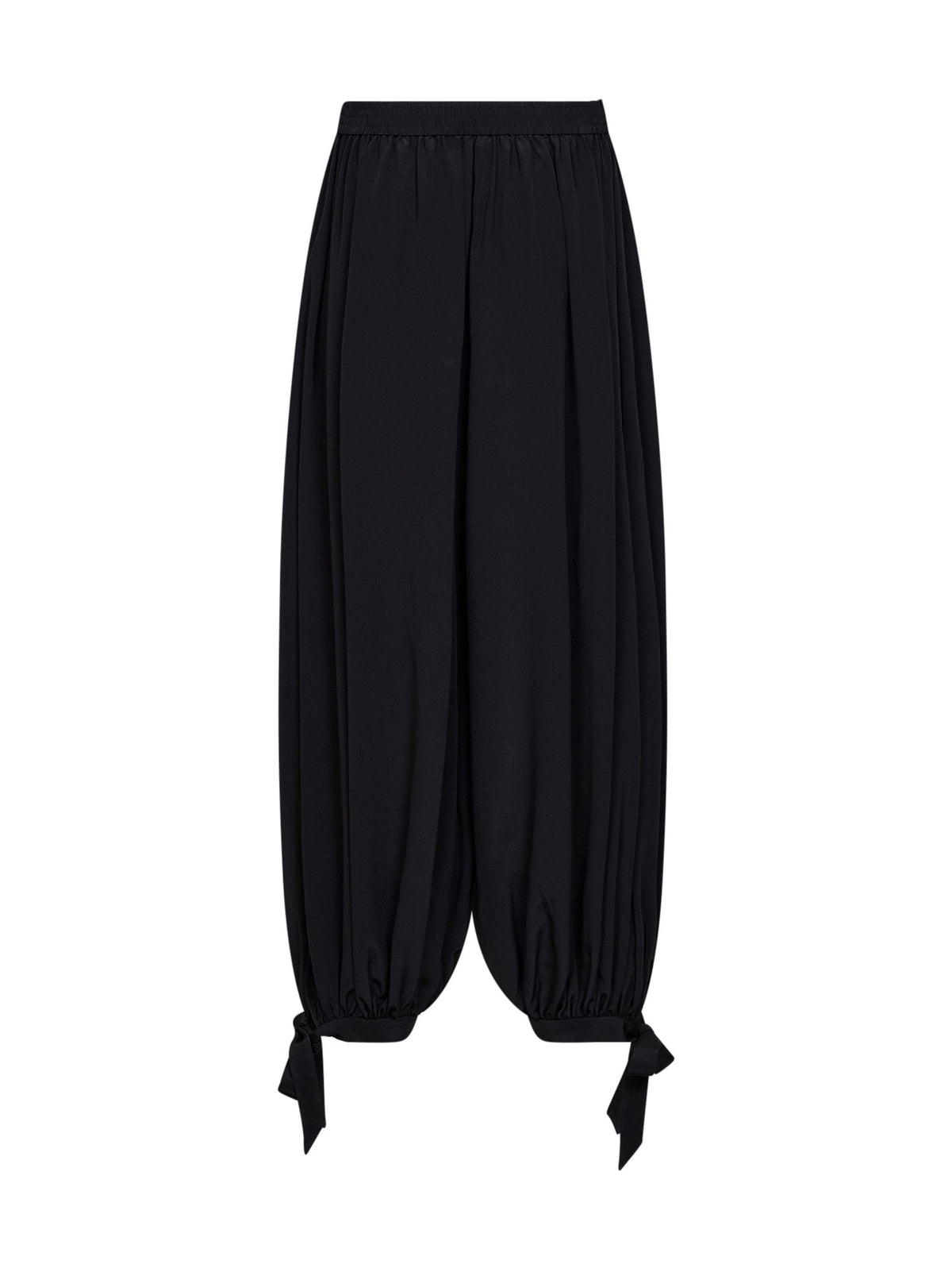 Chloé Women Black Silk Crêpe De Chine Fluid Harem Trousers