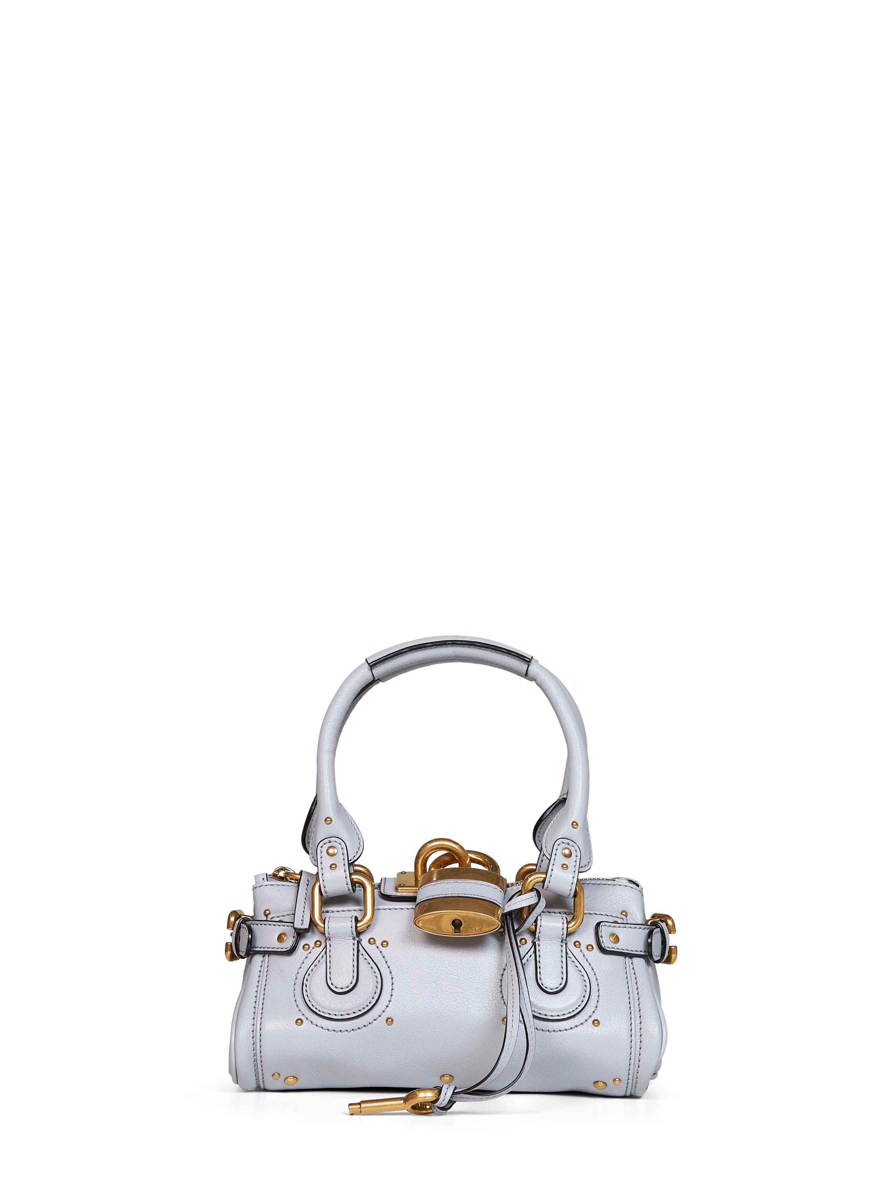 CHLOé Chloé Women Greyish Blue Paddington Small Handbag