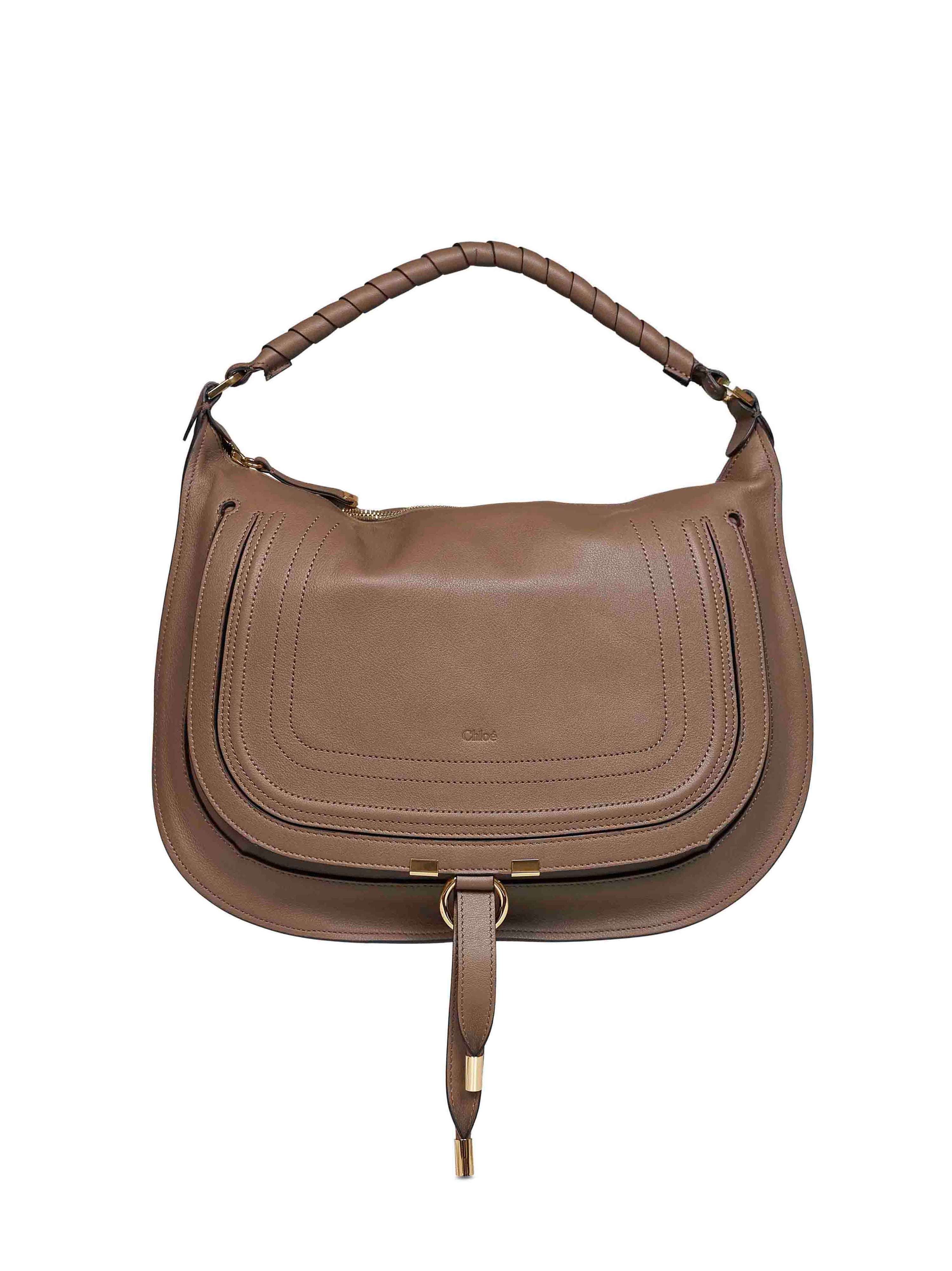 CHLOé Chloé Women Deep Taupe Marcie Small Shoulder Bag