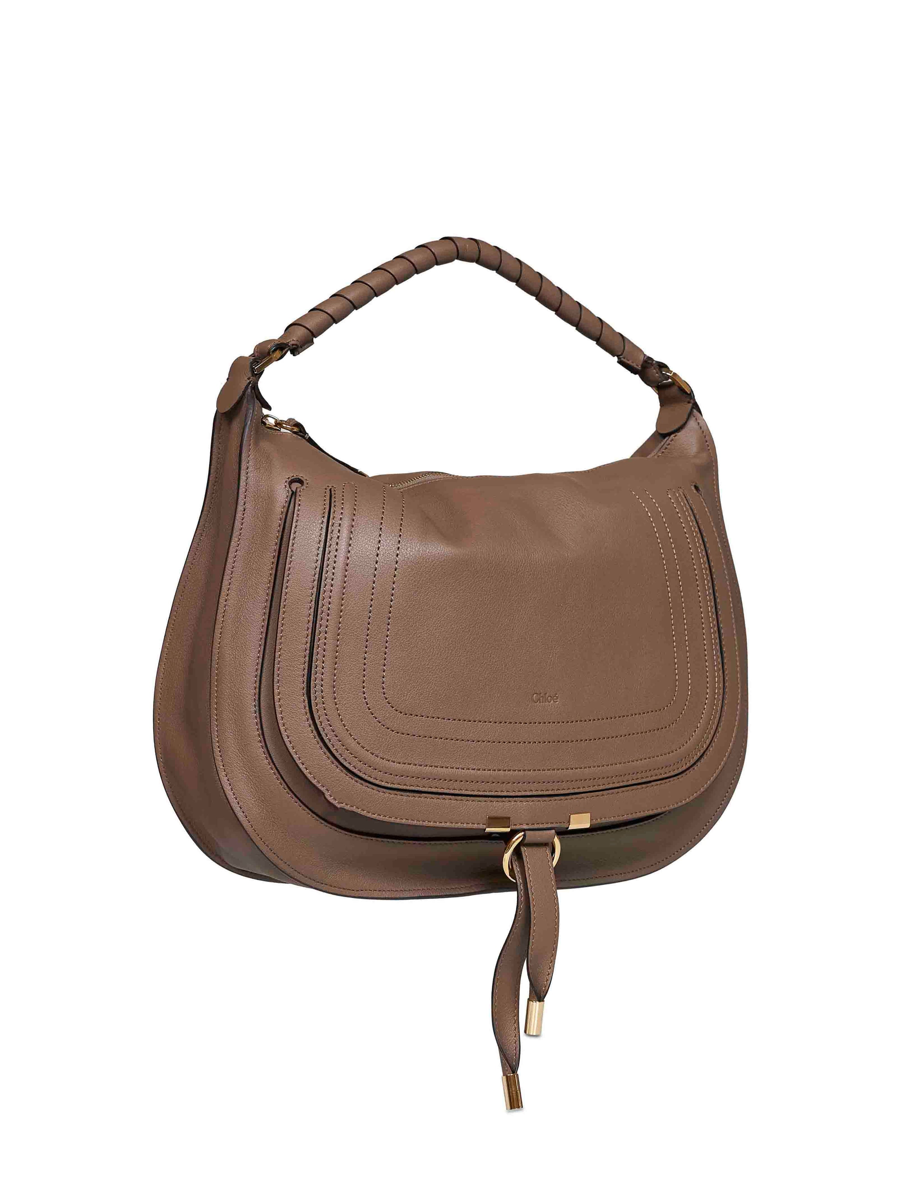 CHLOé Chloé Women Deep Taupe Marcie Small Shoulder Bag