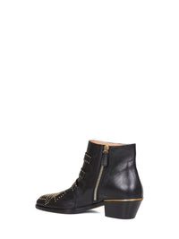 CHLOé Chloé Women Black Nappa Leather Susanna Ankle Boots