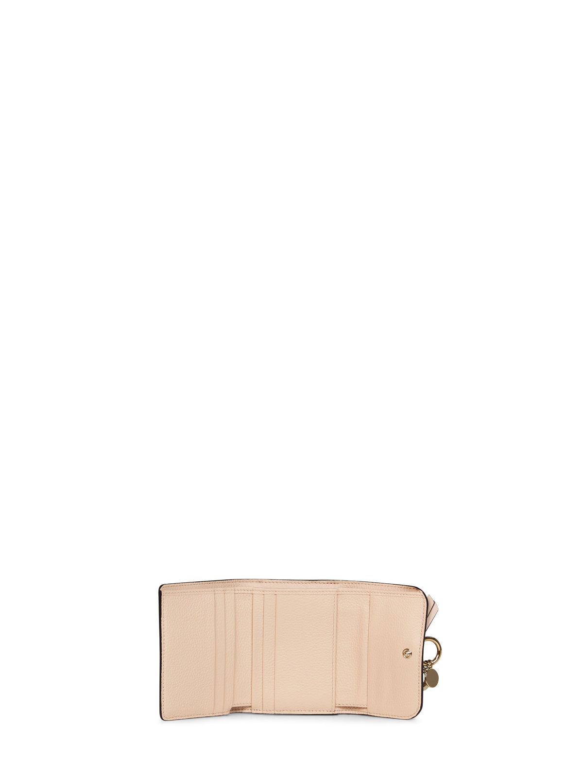 CHLOé Chloé Women Cement Pink Alphabet Small Trifold Wallet