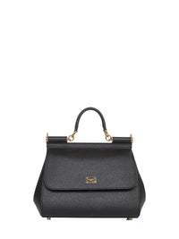 Dolce & Gabbana Women Black Large Sicily Handbag