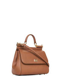 Dolce & Gabbana Women Camel Large Sicily Handbag