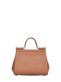 Dolce & Gabbana Women Camel Large Sicily Handbag