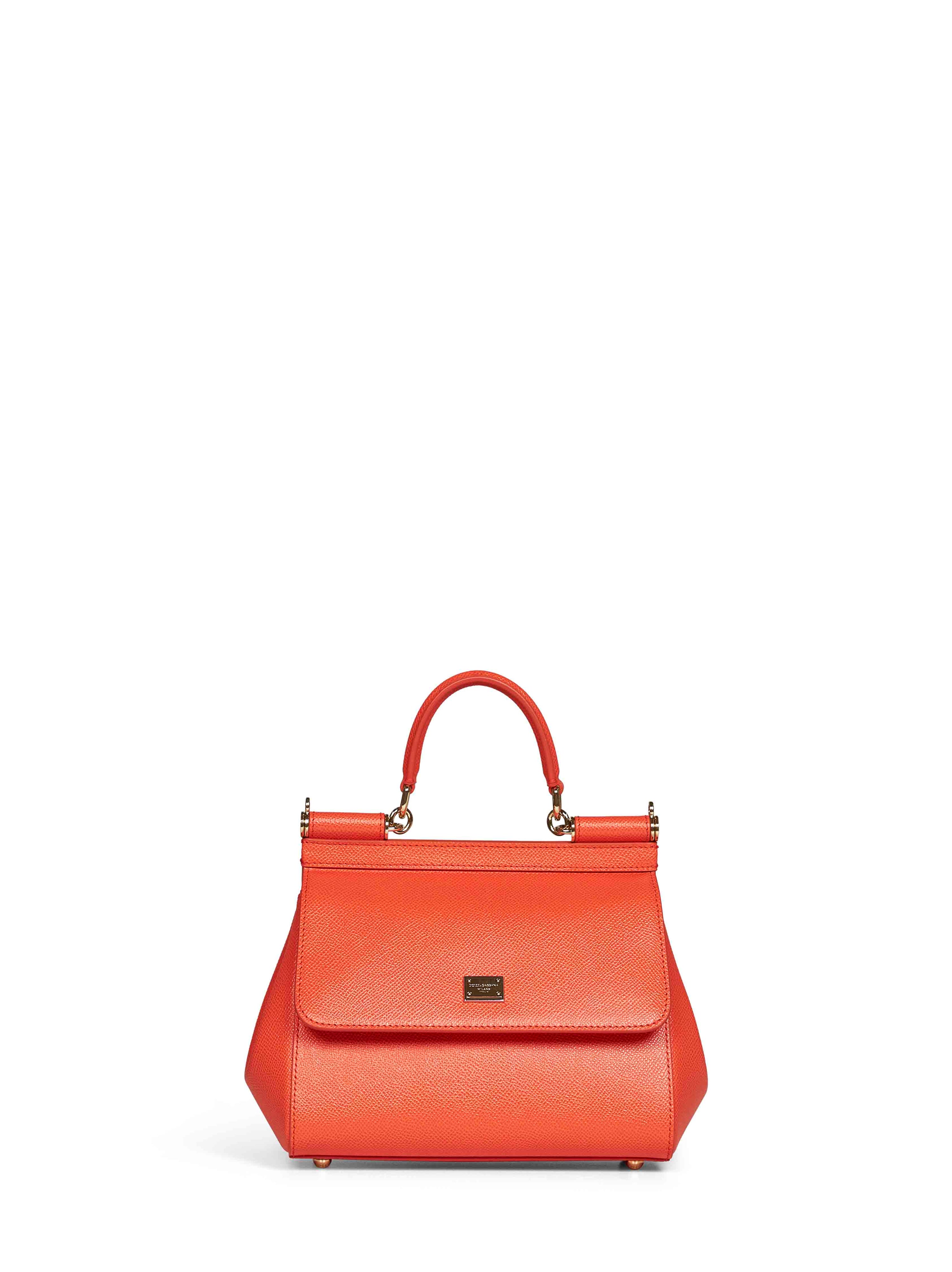 Dolce & Gabbana Women Orange Small Sicily Handbag