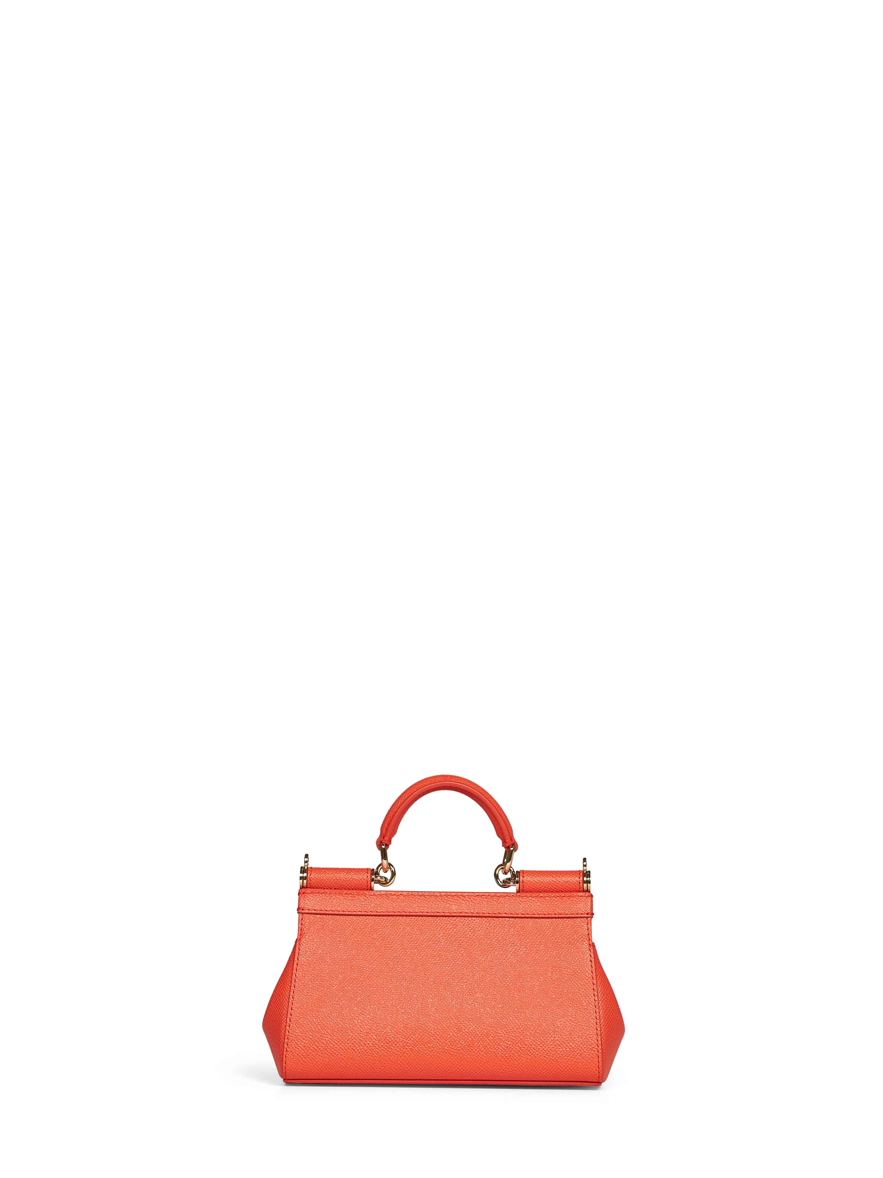 Dolce & Gabbana Women Orange Mini Sicily Handbag