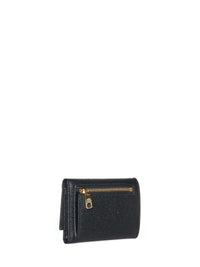 Dolce & Gabbana Women Black Dauphine Leather Wallet