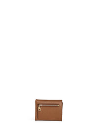 Dolce & Gabbana Women Caramel Dauphine Leather French Flap Wallet