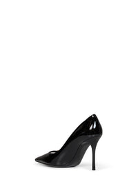Dolce & Gabbana Women Black Patent Leather Pumps With Dg Logo