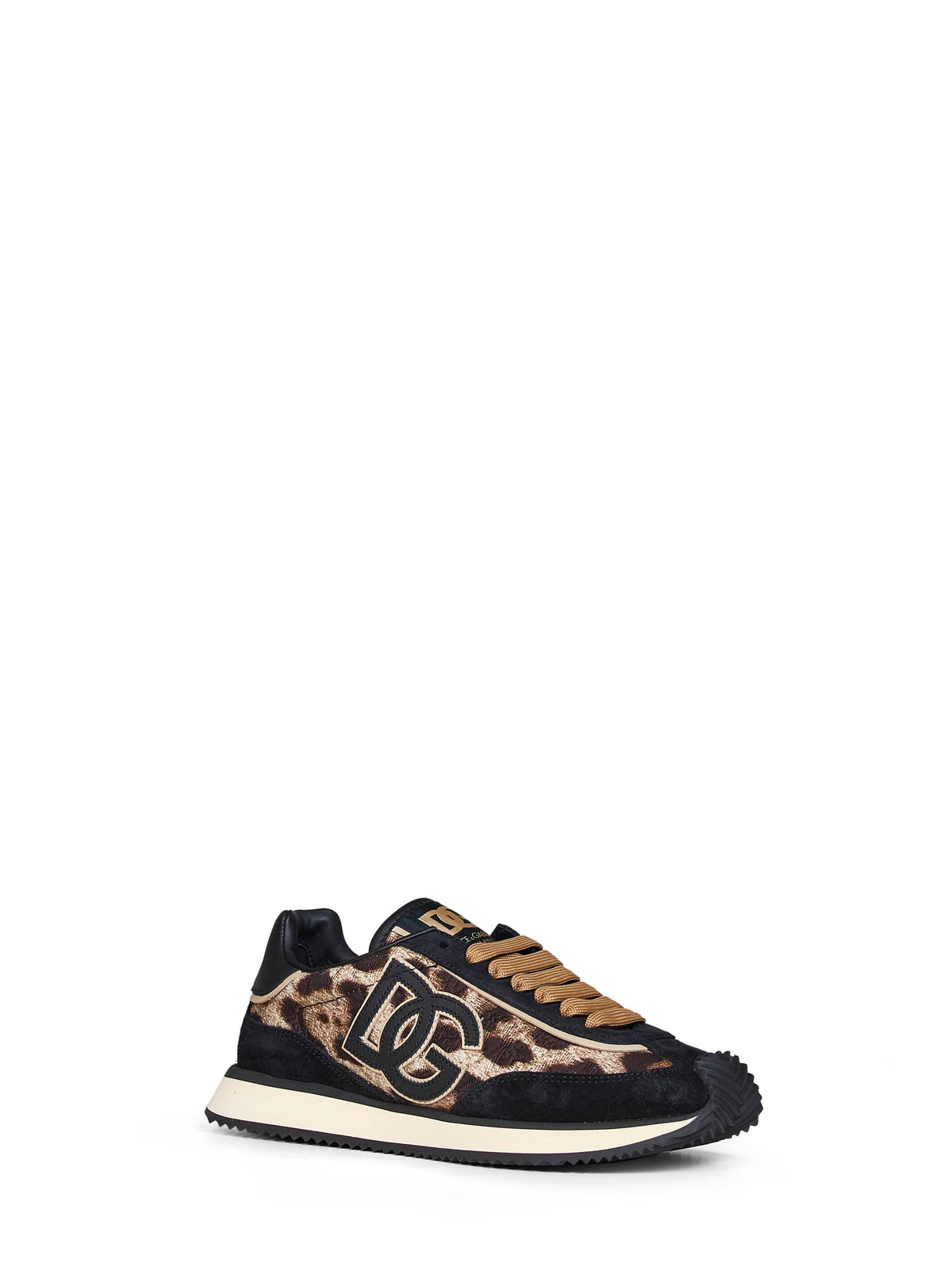 Dolce & Gabbana Women Leo-Print Fabric Dg Cushion Sneakers