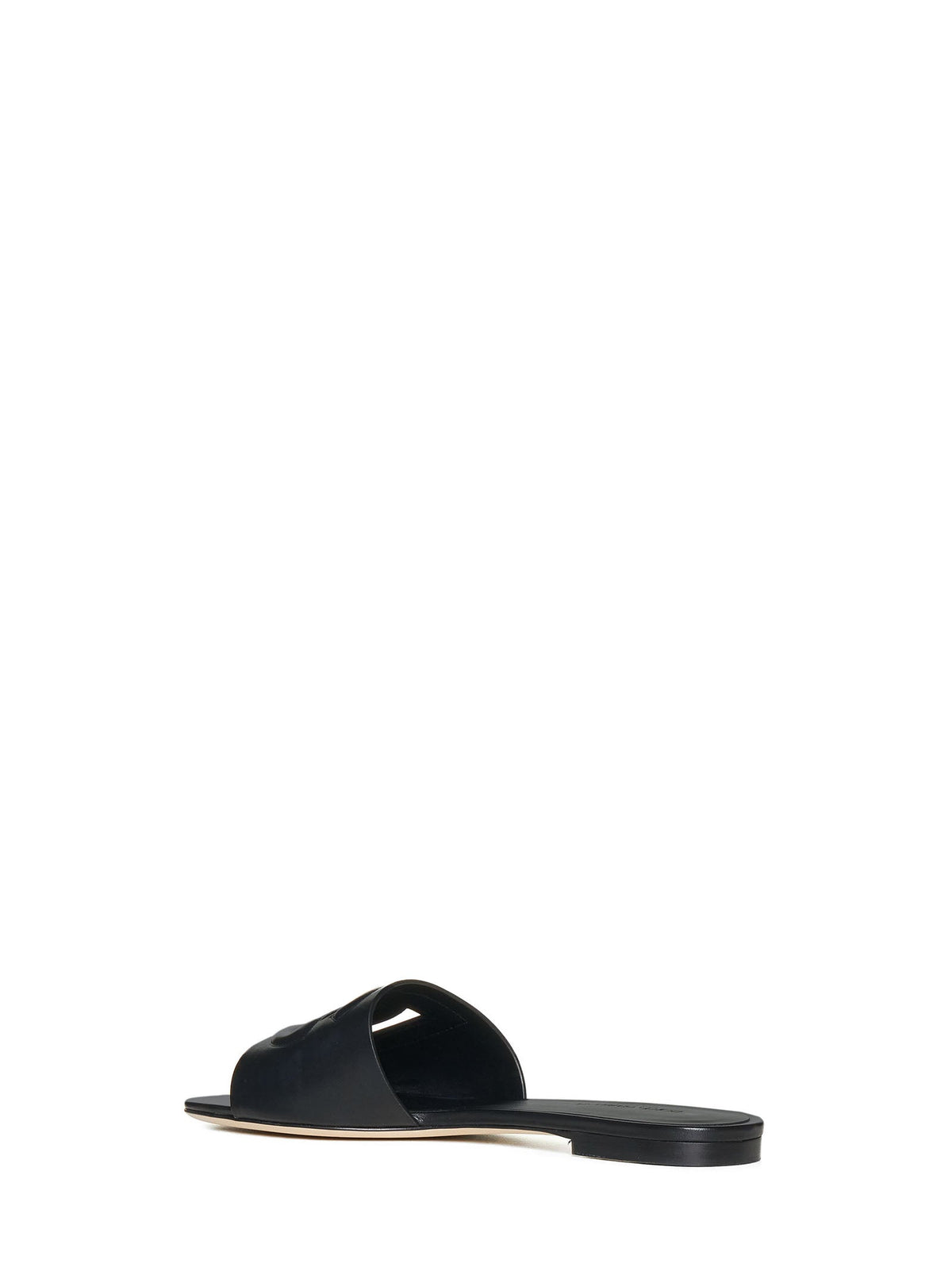 Dolce & Gabbana Women Calfskin Slides With Dg Millennials Logo