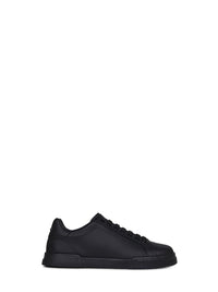 DOLCE & GABBANA Dolce & Gabbana Men Black Calf Leather Portofino Sneakers