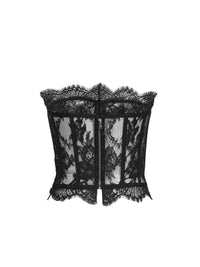 DOLCE & GABBANA Dolce & Gabbana Women Black Chantilly Lace Bustier