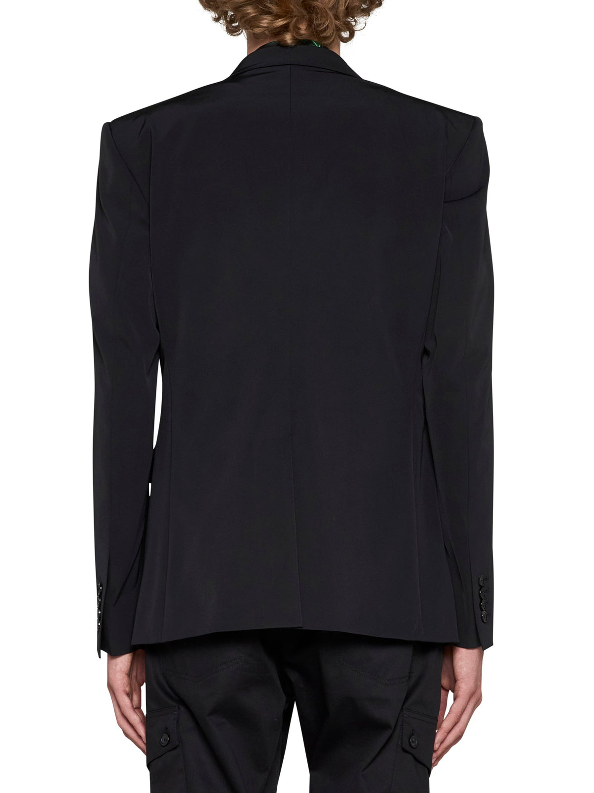 DOLCE & GABBANA Dolce & Gabbana Men Black Technical Fabric Sicilia Single-Breasted Blazer