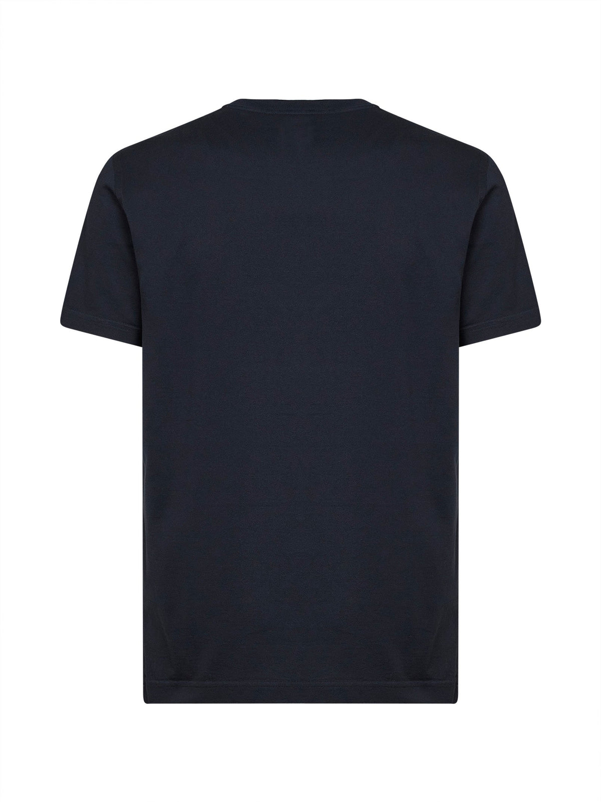 DOLCE & GABBANA Dolce & Gabbana Men Dark Blue Cotton Jersey T-Shirt With Logo Label