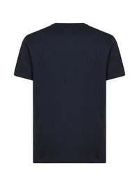 DOLCE & GABBANA Dolce & Gabbana Men Dark Blue Cotton Jersey T-Shirt With Logo Label