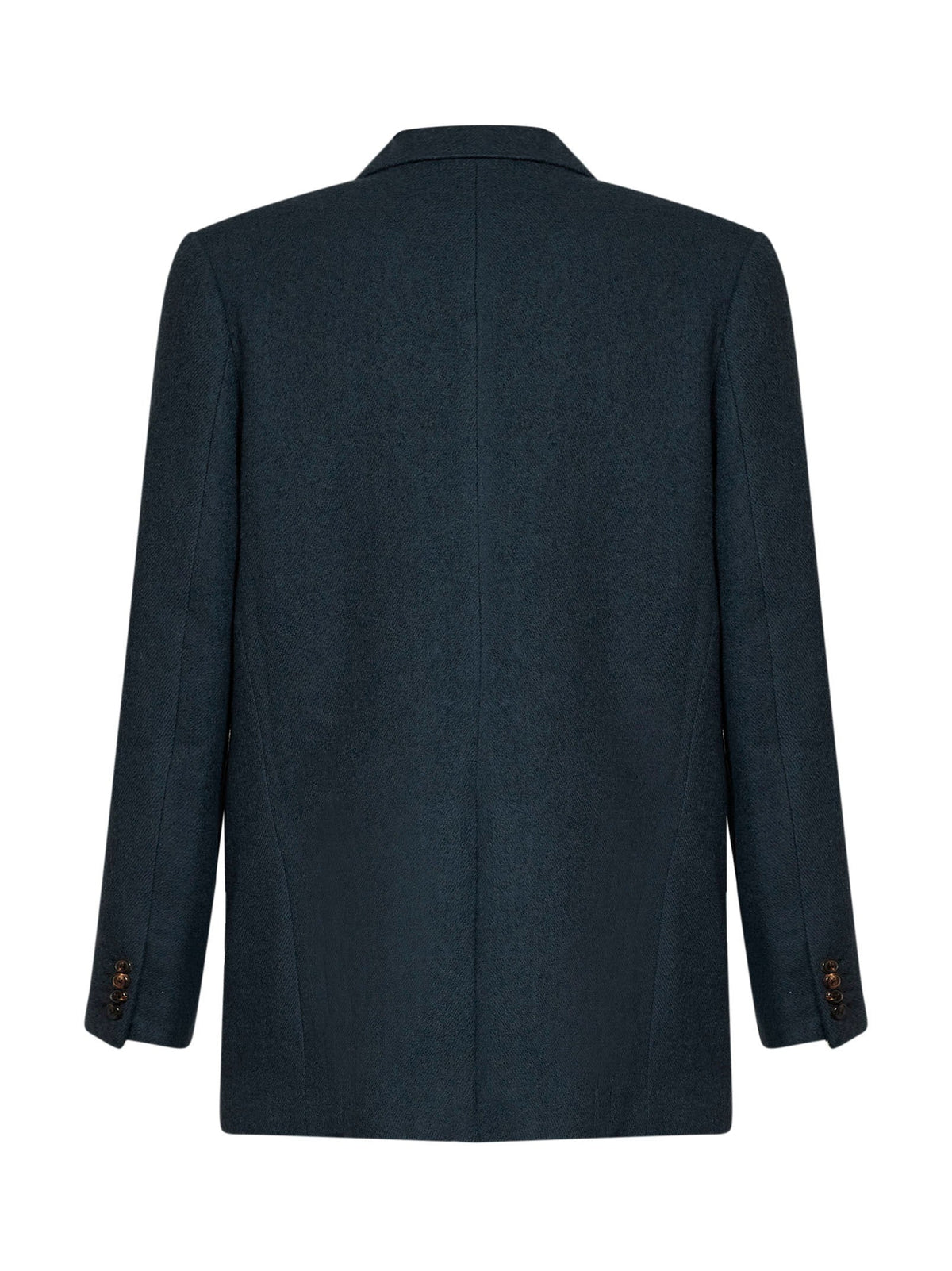 DRIES VAN NOTEN Dries Van Noten Men Bottle Green Wool Cloth Bosier Double-Breasted Jacket
