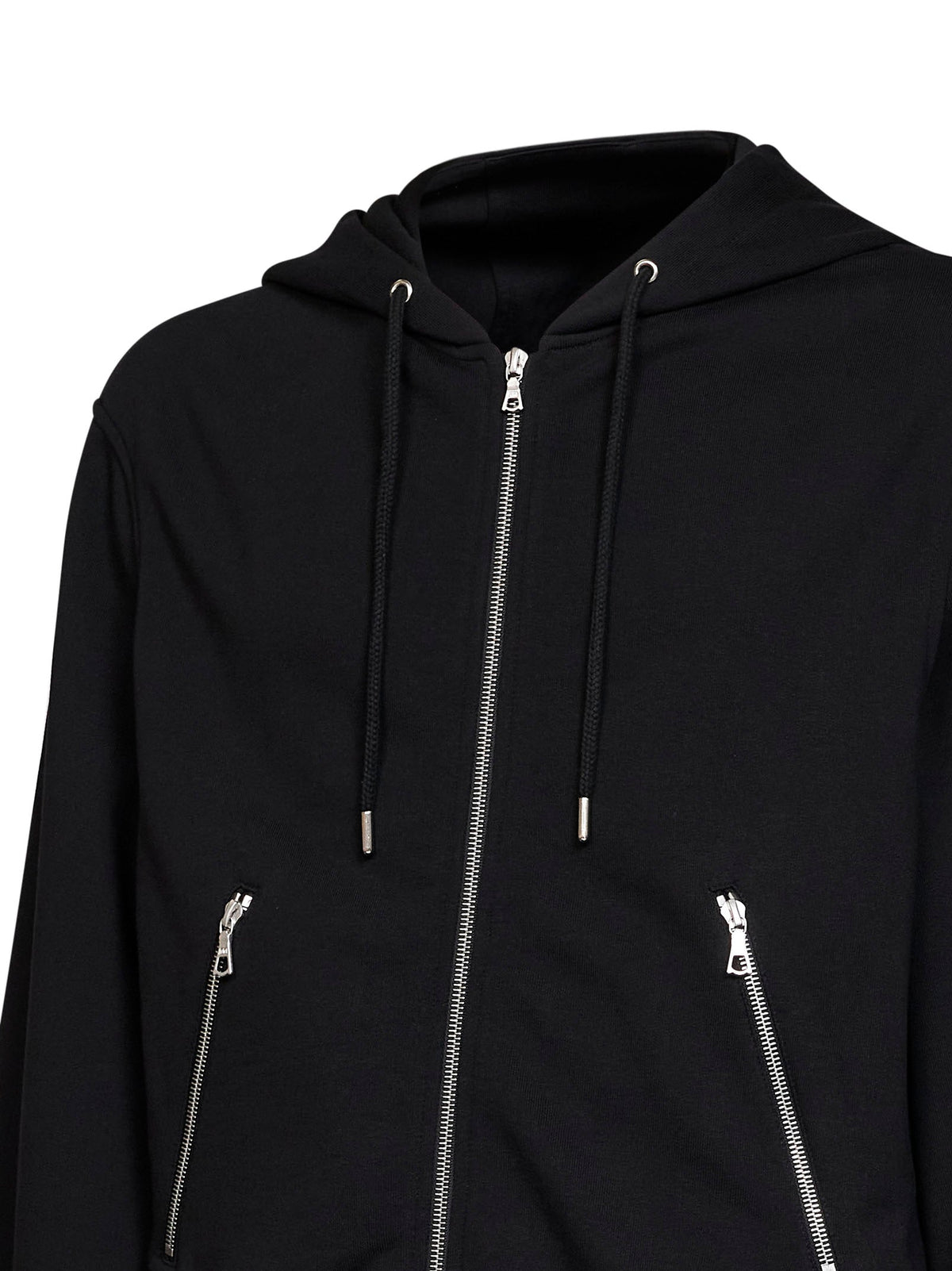 DRIES VAN NOTEN Dries Van Noten Men Black Wool Harrino Zip-Up Hoodie