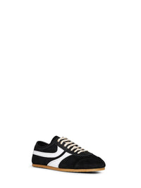 DRIES VAN NOTEN Dries Van Noten Women Black Suede Sneakers With Leather Details