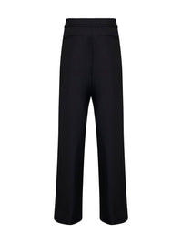 Dries Van Noten Women Black Wool Peacha Belted Trousers