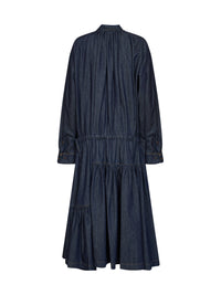 Dries Van Noten Women Indigo Cotton Denim Denvy Midi Dress