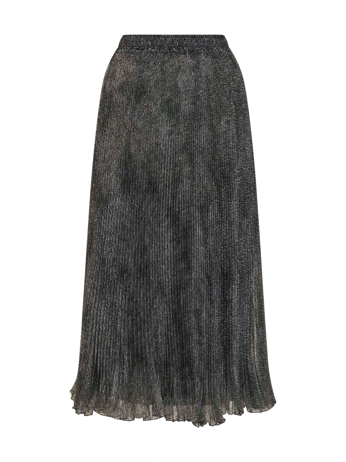 Ermanno Scervino Women Knickerbocker-Print Organza Midi Pleated Skirt
