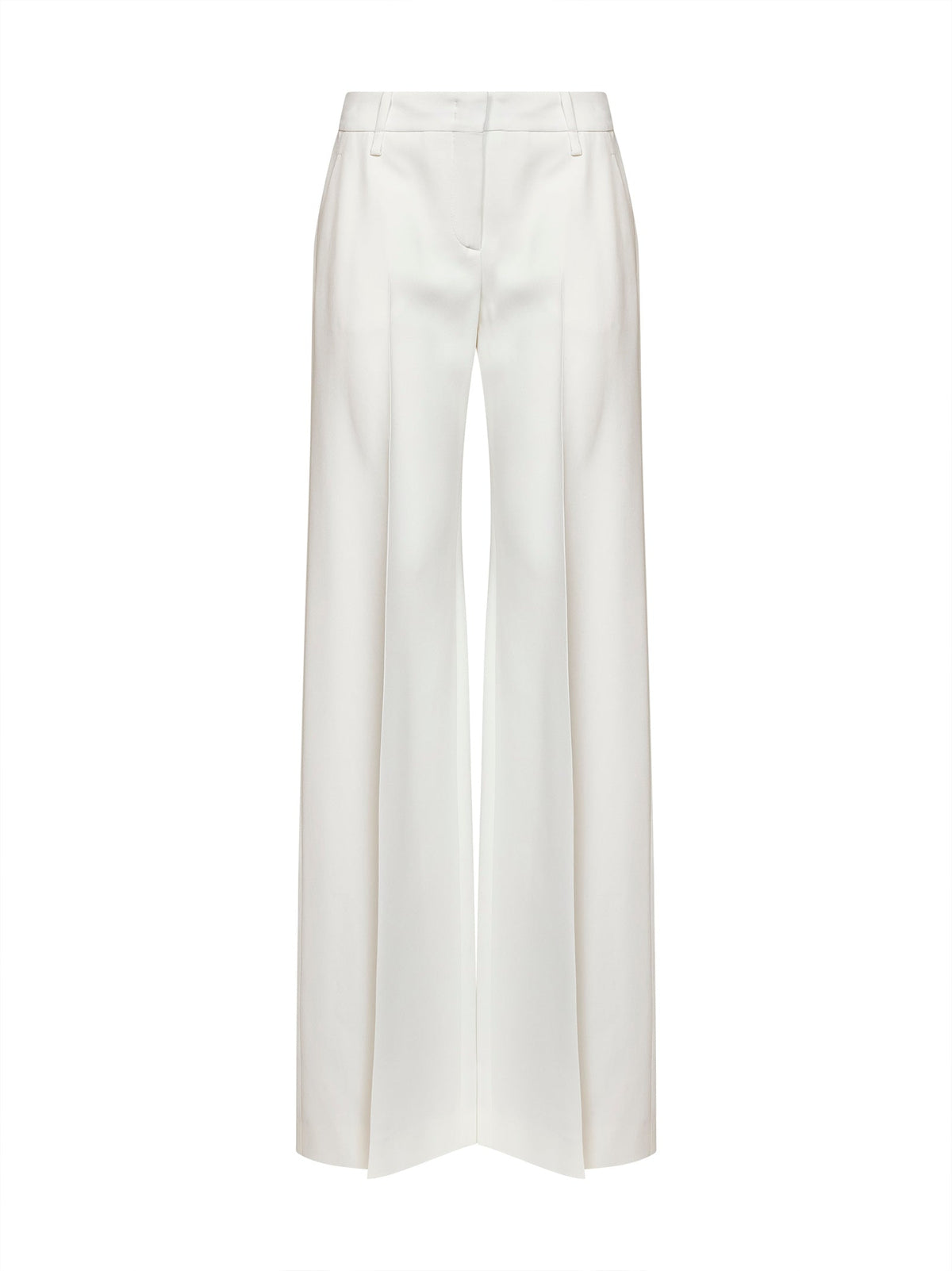 Ermanno Scervino Women White Interlock Bootcut Trousers