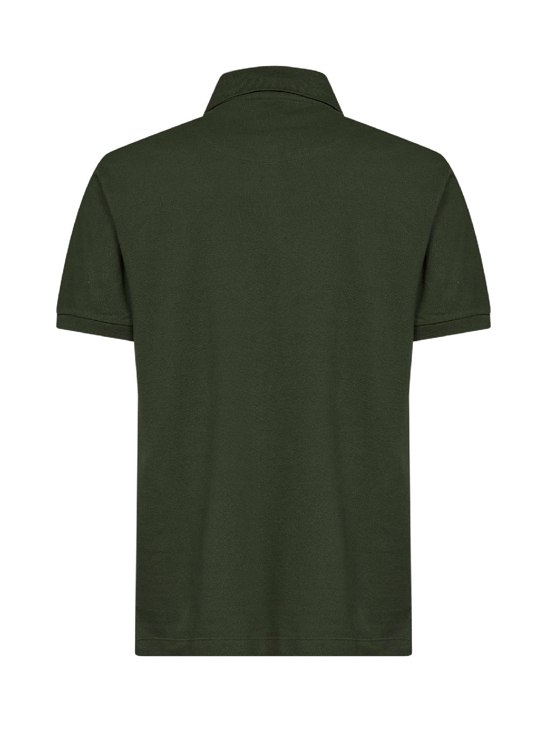 Etro Men Olive Green Cotton Piqué Pegaso-Embroidered Polo Shirt